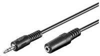 PREMIUMCORD Kabel audio 3,5mm Jack - Jack prodlužovací 2m (M/F, stereo)