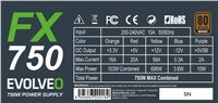 EVOLVEO FX 750 , zdroj 750W ATX, 14cm, tichý, 80+ bronze, bulk, záruka 3 roky