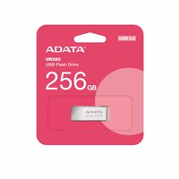 ADATA Flash Disk 256GB UR350, USB 3.2, stříbrno-hnědá