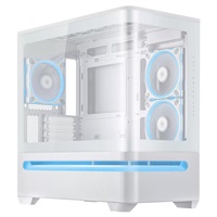 ASUS Case AP202 PRIME CASE, mATX, Průhledná bočnice, 3x 120mm ARGB Fan, bílá