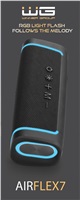 WG - Bluetooth Speaker WG AirFlex7, 10W, TWS, LED, černá
