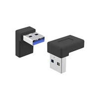 PremiumCord USB redukce USB-C - USB3.0 typ A (F/M), zahnutá 90°