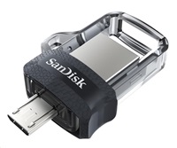 SanDisk Flash Disk 128GB Dual USB Drive m3.0 Ultra, OTG
