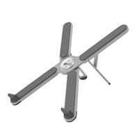 C-TECH Stojan na notebook Quallis NTS-100, do 15,6", nastavitelný, hliníkový