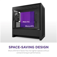 NZXT skříň H3 Flow / microATX / 1x120mm / USB / USB-C / černá
