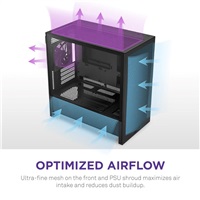 NZXT skříň H3 Flow / microATX / 1x120mm / USB / USB-C / černá