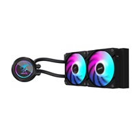 GIGABYTE vodní chladič AORUS WATERFORCE X II 240, 2x120mm ARGB, LCD displej, LGA1851, AM5