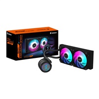 GIGABYTE vodní chladič AORUS WATERFORCE X II 240, 2x120mm ARGB, LCD displej, LGA1851, AM5