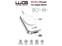 WG - Nabíjecí magnetické zařízení s USB-C pro Apple Watch, bílo stříbrná
