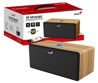 GENIUS Reproduktor SP-HF505BT, BT, 3.5mm jack, 20W, světlé dřevo