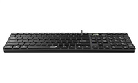 GENIUS Klávesnice Slimstar K500 Education, Bez písmen, Drátová USB, černá