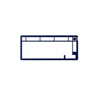 HyperX Alloy Rise Top Plate - horní deska, modrá