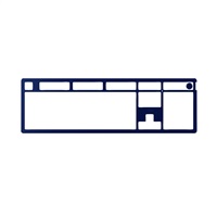 HyperX Alloy Rise Top Plate - horní deska, modrá