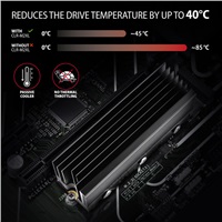 AXAGON CLR-M2XL, hliníkový pasivní chladič pro jedno i oboustranný M.2 SSD disk, výška 36 mm