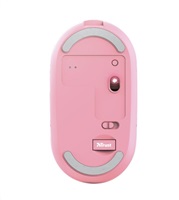 TRUST myš PUCK, bezdrátová, USB, růžová