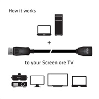 Club3D Kabel prodlužovací DisplayPort 1.4 8K 60Hz DSC 1.2 HBR3 HDR Bidirectional (M/F), 3m
