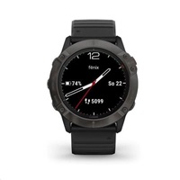 Garmin epix Pro (Gen 2) Glass - 51 mm - Gray / Black Silicone Band EU