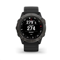 Garmin epix Pro (Gen 2) Glass - 51 mm - Gray / Black Silicone Band EU