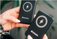 VERBATIM Powerbanka Charge 'n' Go, Magnetická, 5000 mAh, USB-C, Černá