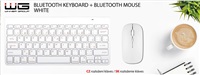 WG - Bluetooth klávesnice s myší, bílá