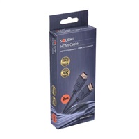 Solight HDMI kabel s Ethernetem, HDMI 1.4 A konektor - HDMI 1.4 A konektor, blistr, 2m
