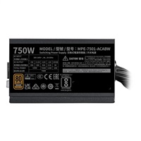 Cooler Master zdroj MWE Bronze 750W V3 240V 120mm, 80+ Bronze