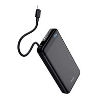 TRUST Powerbanka Fiera, 20000 mAh, S kabelem, 2x USB-C, černá