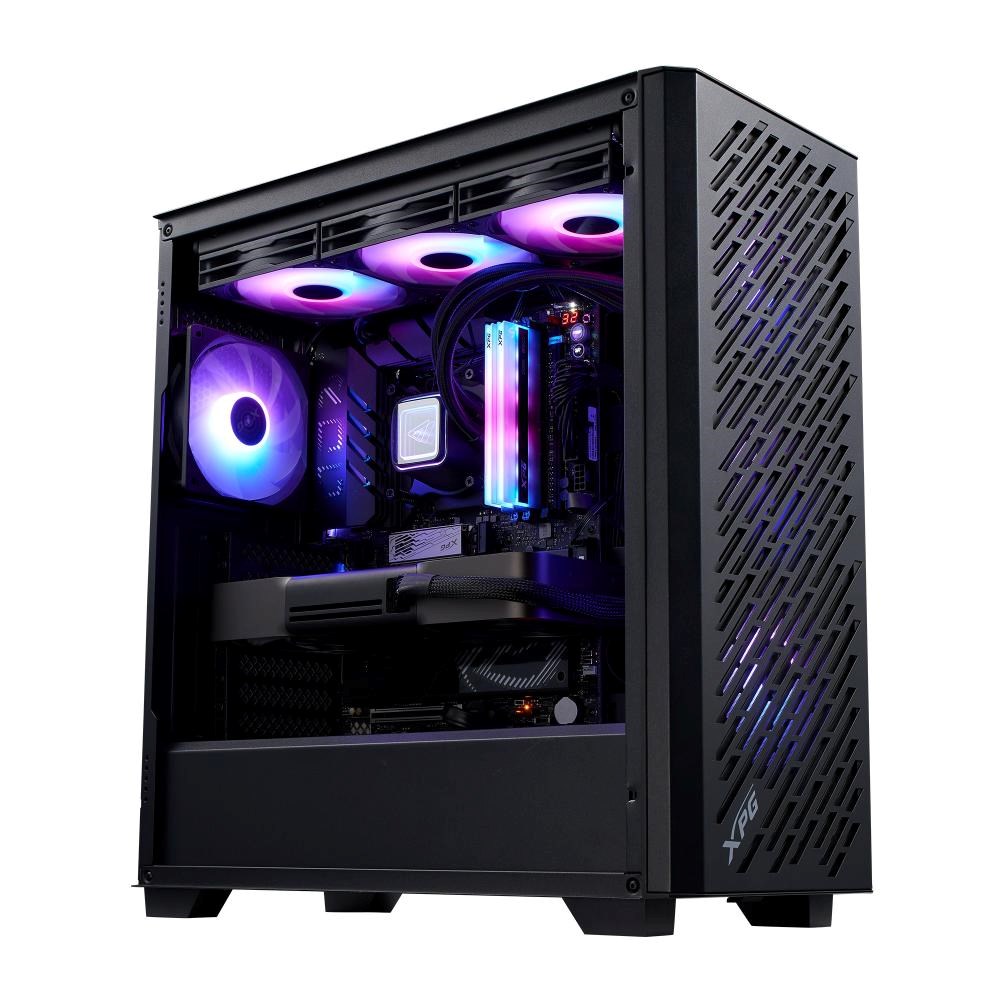 ADATA XPG case VALOR AIR PRO, ATX, Průhledná bočnice, 4x 120mm ARGB Fan, Černá