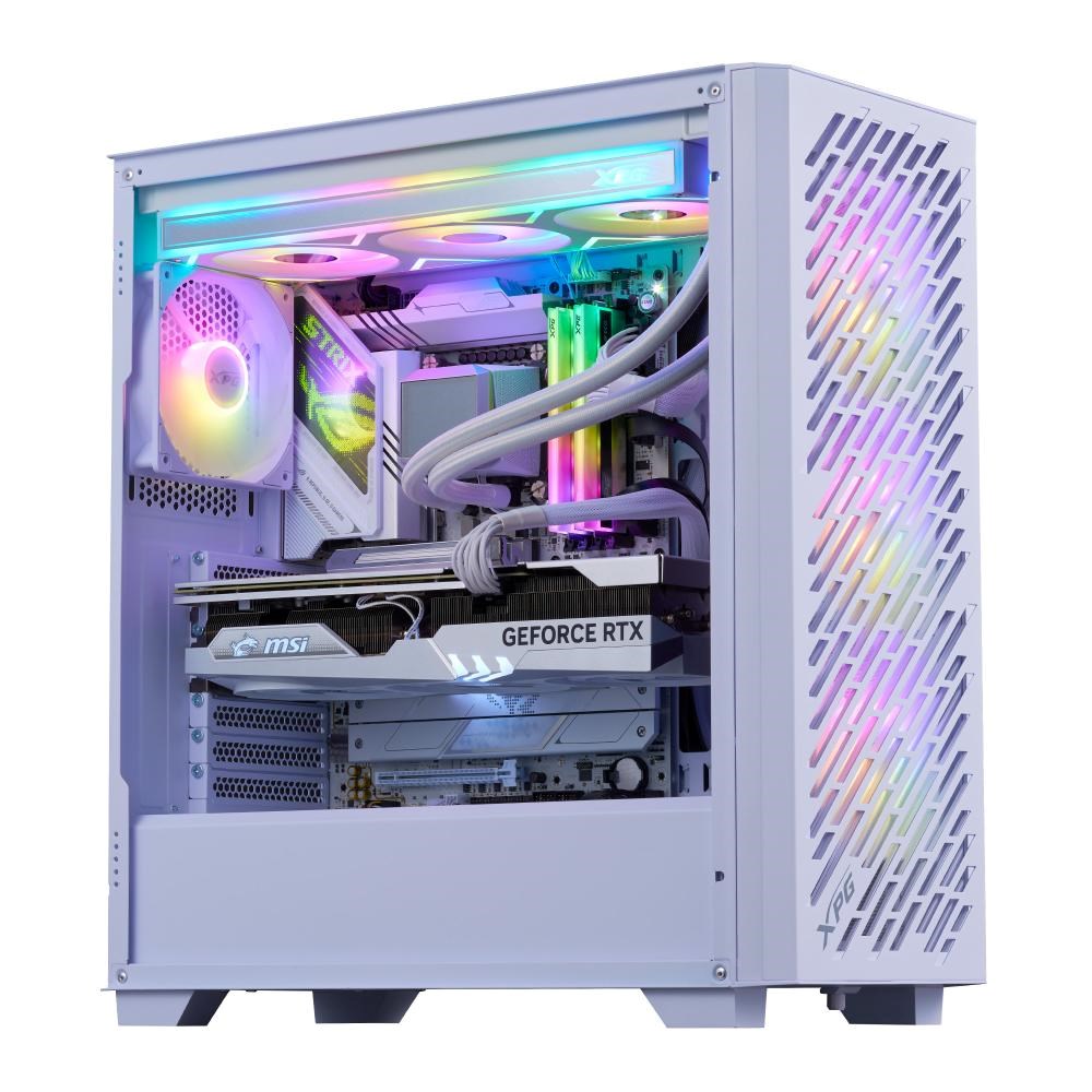 ADATA XPG case VALOR AIR PRO, ATX, Průhledná bočnice, 4x 120mm ARGB Fan, Bílá