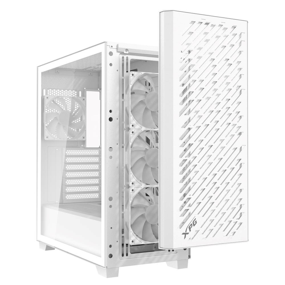ADATA XPG case VALOR AIR PRO, ATX, Průhledná bočnice, 4x 120mm ARGB Fan, Bílá