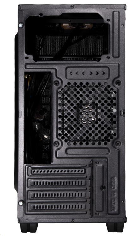 EVOLVEO Shaw 2, case mATX, 1x 120 mm ventilátor, přední mesh panel, prachový filtr, bez zdroje, černá