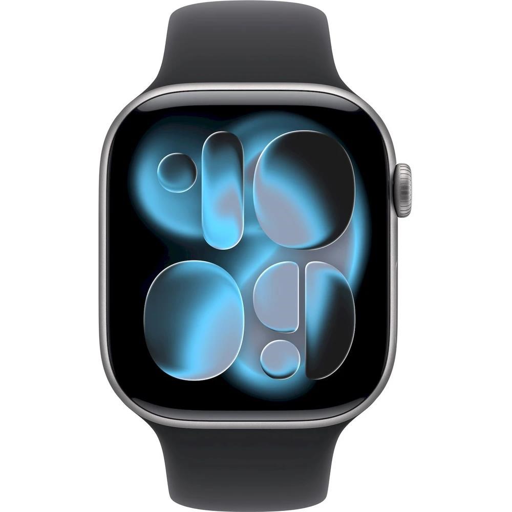 Apple Watch Series 11 GPS + Cellular 46mm Space Grey Aluminium Case with Black Sport Band - M/L