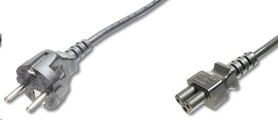 PREMIUMCORD Kabel napájecí 230V pro NTB 2m (3pin C5, trojlístek, "Mickey Mouse")