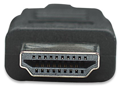 MANHATTAN kabel HDMI s Ethernetem, stíněný, 1m, Black