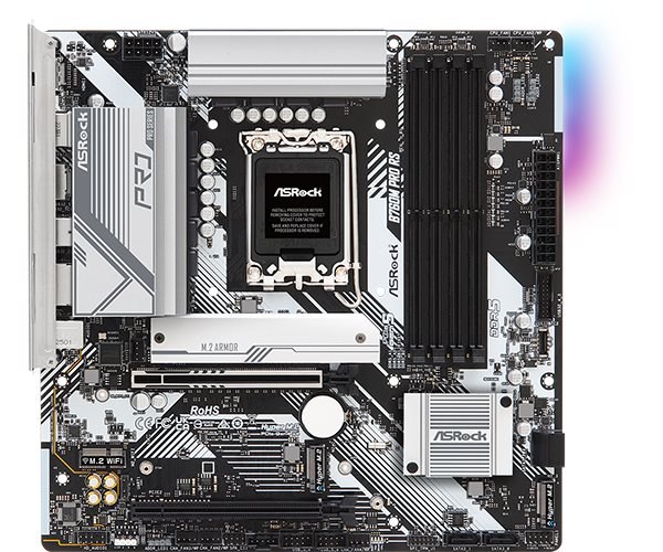 ASRock MB Sc LGA1700 B760M PRO RS, Intel B760, 4xDDR5, 1xDP, 1xHDMI, mATX
