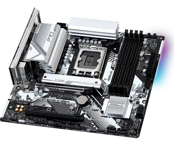 ASRock MB Sc LGA1700 B760M PRO RS, Intel B760, 4xDDR5, 1xDP, 1xHDMI, mATX