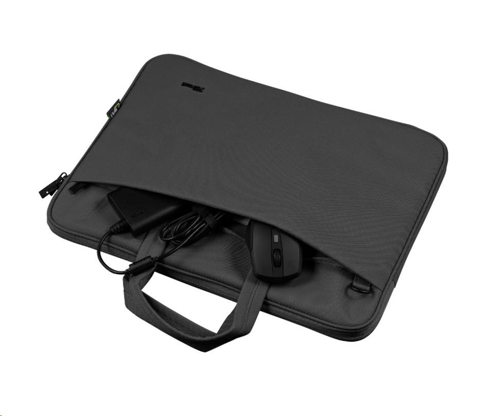 TRUST Pouzdro na notebook 16" Bologna Slim Laptop Bag Eco, černá