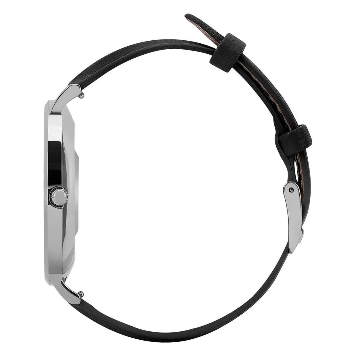 Garett Smartwatch Verona stříbrná, černý řemínek