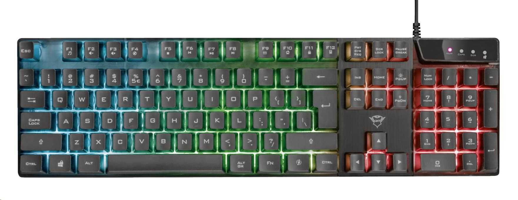 TRUST herní klávesnice GXT 835 Azor Illuminated Gaming Keyboard