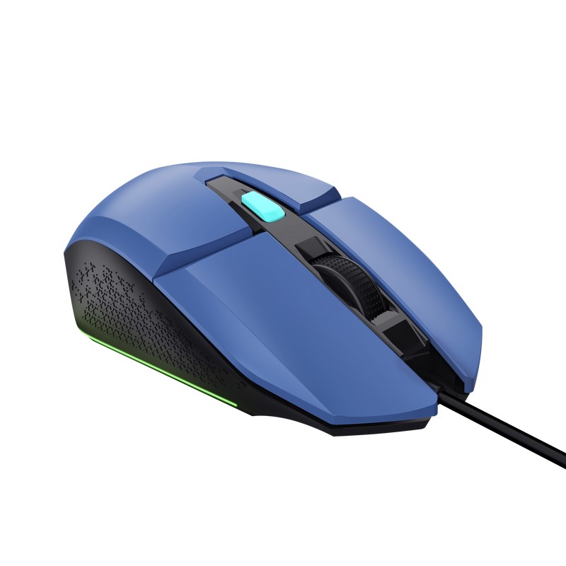 TRUST myš GXT 109B FELOX Gaming Mouse, optická, USB, modrá
