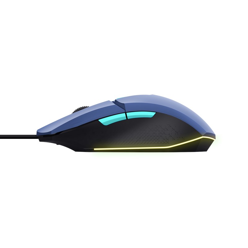 TRUST myš GXT 109B FELOX Gaming Mouse, optická, USB, modrá
