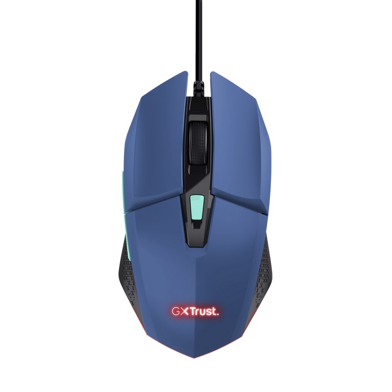 TRUST myš GXT 109B FELOX Gaming Mouse, optická, USB, modrá