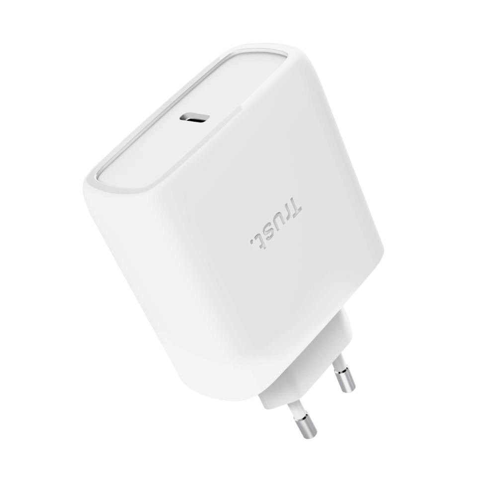 TRUST GaN Nabíječka MAXO 65W, USB-C, bílá