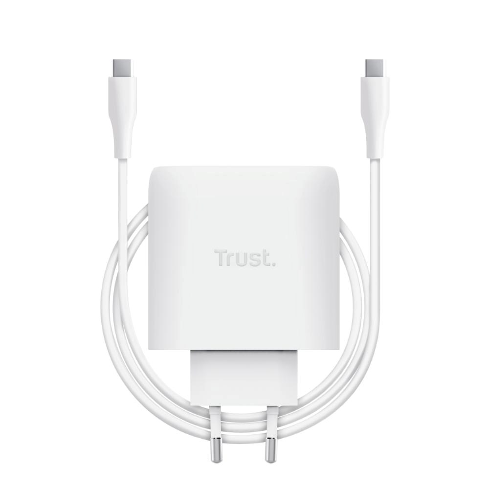 TRUST GaN Nabíječka MAXO 65W, USB-C, bílá