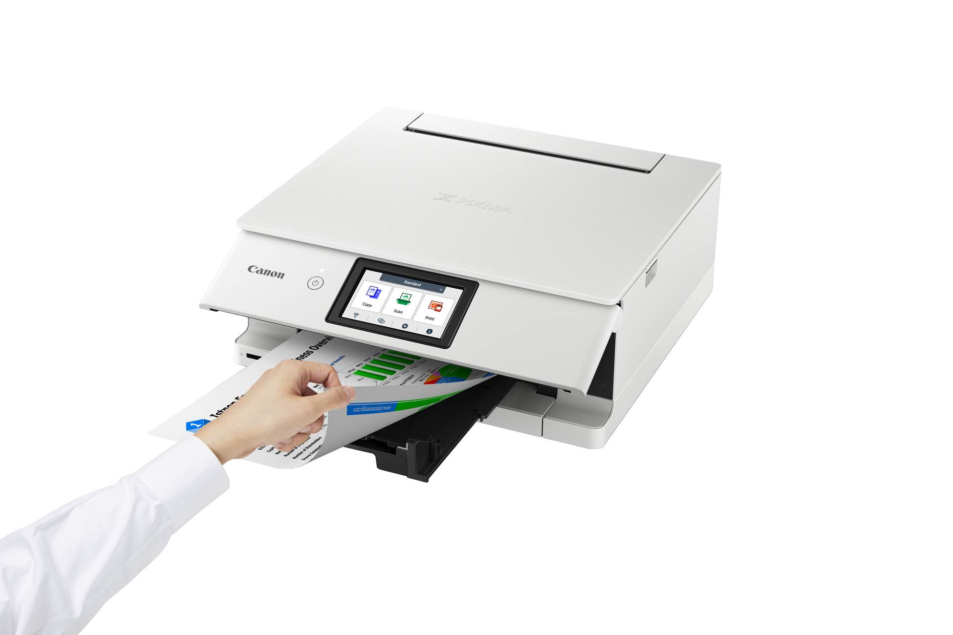 Canon PIXMA Tiskárna TS8751 Bílá MF(tisk,kopírka,sken,cloud) A4, 15obr./min., LCD, USB, Wi-Fi