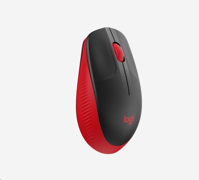 Logitech Wireless Mouse M190 Full-Size, red