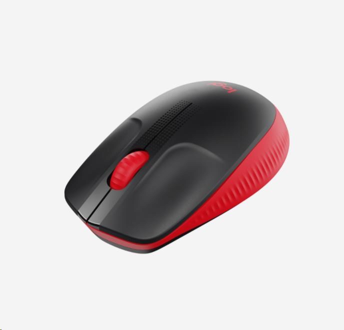 Logitech Wireless Mouse M190 Full-Size, red