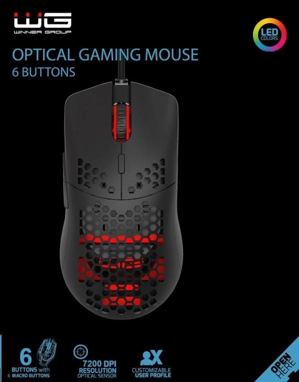 WG - Herní drátová myš WG2 / black