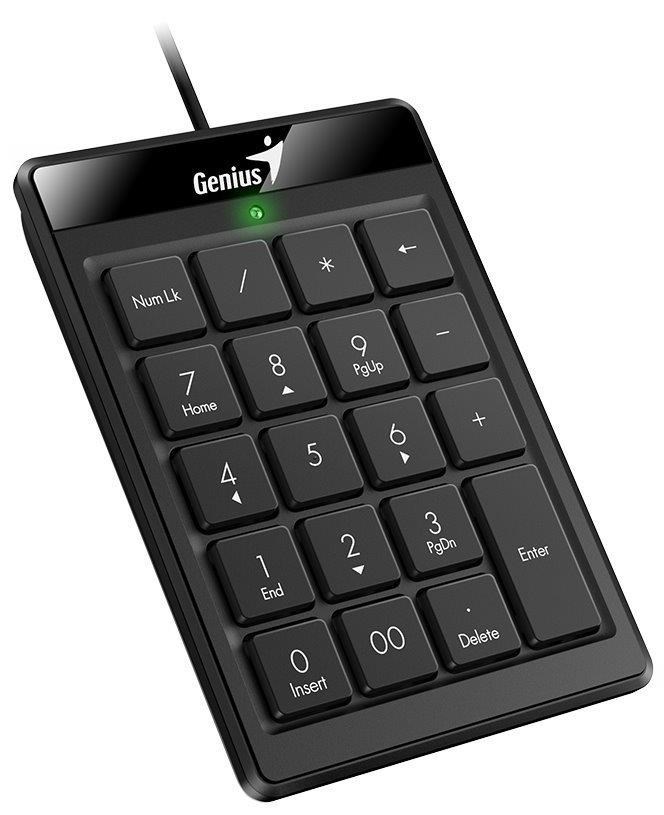 GENIUS numerická klávesnice NumPad 110/ Drátová/ USB/ slim design/ černá