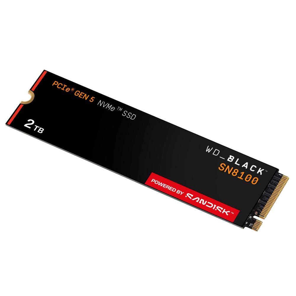WD BLACK SSD NVMe 2TB PCIe SN8100, Gen5, (R:14900, W:14000MB/s)